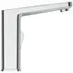 Chromfarbener Wasserhahn von Ideal Standard mit einem hohen Auslauf und einer klaren, minimalistischen Form. Ideal für moderne Badezimmer.